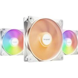 BeQuiet LIGHT WINGS LX 120mm PWM high-speed White Triple-Pack Ventilateur pour PC blanc (l x H x P) 120 x 120 x 25 mm avec éclairage LED