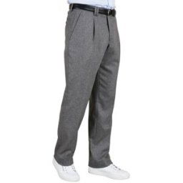Pierre Clarence Pantalon flanelle à plis 46