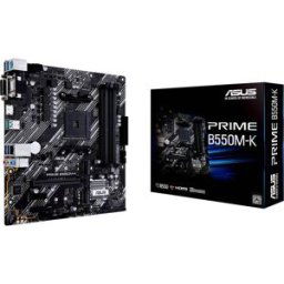 Asus PRIME B550M-K Carte mère Socket (PC) AMD AM4 Facteur de forme (détails) Micro-ATX Chipset de la carte mère AMD® B550