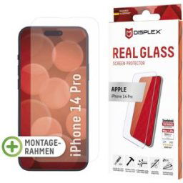 DISPLEX Real Glass Verre de protection décran Apple iPhone 14 Pro 1 pc(s) anti-traces de doigts, résistant aux éraflures 1699