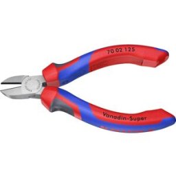 Pince coupante diagonale avec facette Knipex 70 02 125 125 mm 1 pc(s)