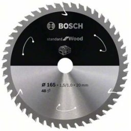 Accessories Bosch Power Tools 2608837687 Lame de scie circulaire au carbure 165 x 20 mm Nombre de dents: 48 1 pc(s)