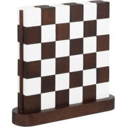 3S. x Home Damier Twis paulownia marron unisex