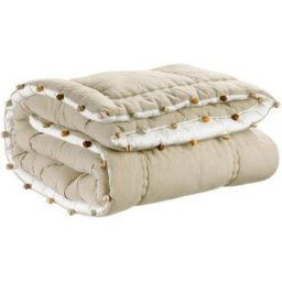 Maison Vivaraise Édredon uni Gastounet Sienne 160 x 160 160 x 160 cm unisex