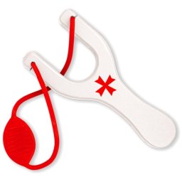 Lance-pierre fronde 18cm bois blanc Les Templiers