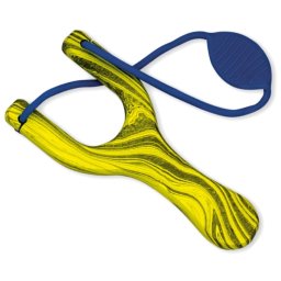 Lance-pierre fronde 18cm précision bois jaune cam