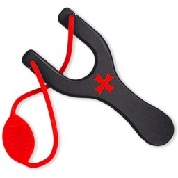 Lance-pierre fronde 18cm bois noir Les Templiers