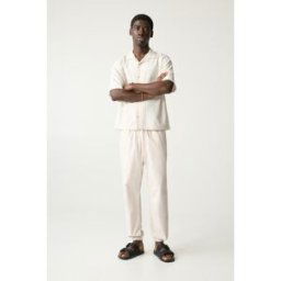 Pull&Bear Pantalon Jogging Structure Naturel S male