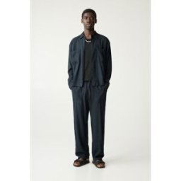 Pull&Bear Pantalon De Jogging Lin Mélangé Noir M male