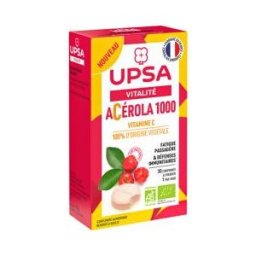 Upsa Acerola 1000 Bio Comprimés à Croquer - Boîte 30 comprimés
