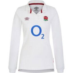 Umbro England Rugby Home Long Sleeve Shirt 2023 Womens Blanc 16 (XL) Female