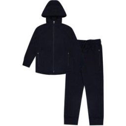Firetrap Zip Jog Set In Noir 3-4 Male