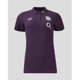 Umbro England Polo Shirt 2024 Womens Nightshade 18 (2XL) Female