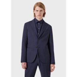 Giorgio Armani Emporio Armani 2 Button Blazer Bleu Avio 3XL Male