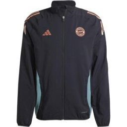 Adidas Bayern Munich Anthem Jacket 2025 2026 Adults Noir S Male