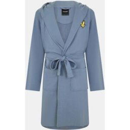 Lyle And Scott Hooded Bathrobe Mens Bleu de Chine 2XL Male