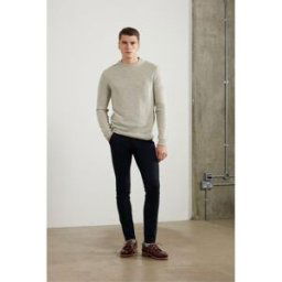 Farah Birchall Jumper Fog Très grand Male