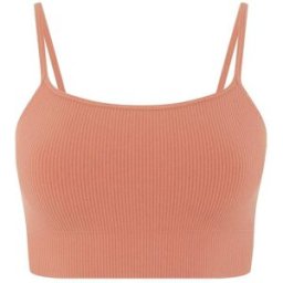 Hiit Seamless Ribbed Bralette Orange 12 (M) Female