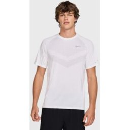 Nike Stride Short Sleeve Performance Tee Mens Blanc 2XL Male