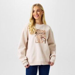 Biba Logo Crew Sweatshirt crème 8 (XS) Female