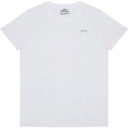 Slazenger Junior Boys Plain Tee Shirt Blanc 13 (XLB) Male