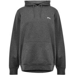 Slazenger Fleece Hoodie Mens Charbon Marl XL Male