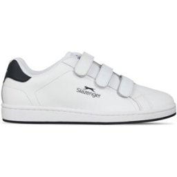 Slazenger Ash Strap Trainers Mens Blanc/Marine 10.5 (45.5) Male