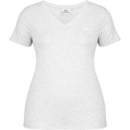 Slazenger Ladies V Neck Tee Shirt Gris glace chiné 12 (40) Female
