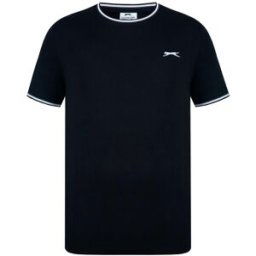 Slazenger Tipped T Shirt Mens Noir XS Male