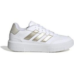 Adidas Courtblock Trainers Blanc/Or 7 (40.7) Female