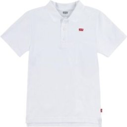 Levis Neck Tape Polo Shirt Juniors White W3B 10Y Male