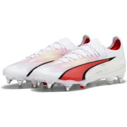 Puma Ultra Ultimates.1 Soft Ground Football Boots Blanc/Rose 7.5 (41) Male
