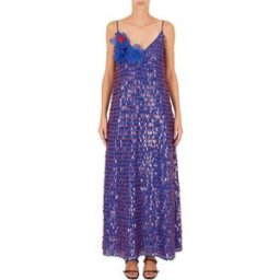 Giorgio Armani Emporio Armani Sequin Maxi Dress Fantasia 12 (M) Female