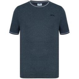 Slazenger Tipped T Shirt Mens Charbon Marl 4XL Male