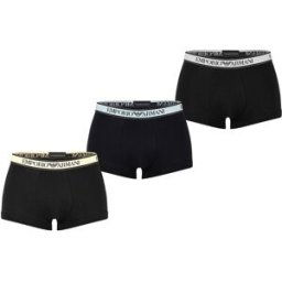 Giorgio Armani Emporio Armani Core 3 Pack Boxer Shorts Black 50620 Très grand Male