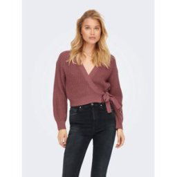Only Breda Wrap Cardigan Womens Rose de Nostalgie 8 (XS) Female
