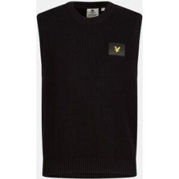 Lyle And Scott Ribbed Vest Noir de jais XS Male
