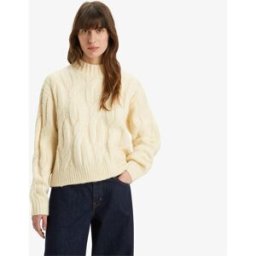 Levis Levis Isabel Cable Sweater White Swa Cygne blanc 12 (M) Female