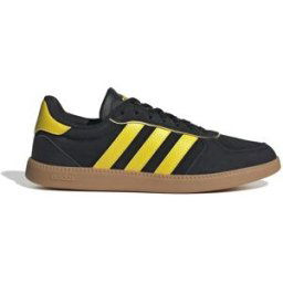Adidas Breaknet Sleek Suede Trainers Womens Noir/Jaune/Gomme 4 (36.7) Female