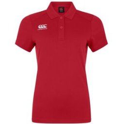 Canterbury Club Dry Polo Top Womens Rouge 12 (M) Female