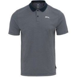 Slazenger Micro Stripe Golf Polo Shirt Mens Marine M Male