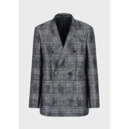Giorgio Armani Emporio Armani Check Blazer Gris Multi 3XL Male