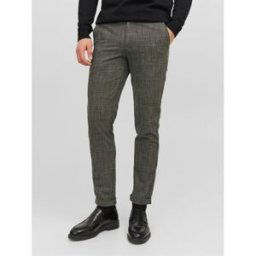Jack And Jones Marco Conner Tartan Chino Trousers Vérification de cumin 32W R Male