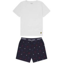 Lyle And Scott Sleepwear Set Juniors Blanc/Manteau de marin 14 (XL) Male