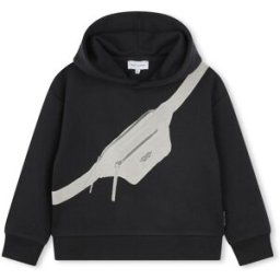 Marc Jacobs Logo Bag Hoodie Juniors Noir 09B 10Y Female