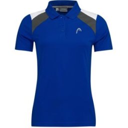 Head Club Tech Polo Shirt Womens Bleu/Blanc Ryl 12 (M) Female
