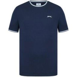 Slazenger Tipped T Shirt Mens Marine 2XL Male