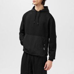 Firetrap Hybrid Hoodie Mens Noir M Male
