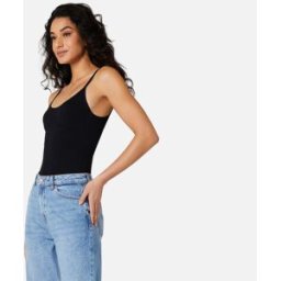 Miso Seamless Bodysuit Womens Noir 12 (M) Female