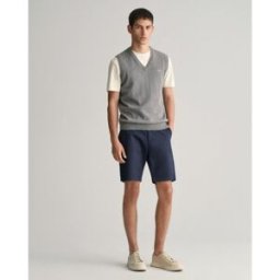 Gant Slim Fit Twill Shorts Marine M Male